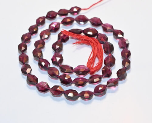 Garnet Marquoise Shape Beads 4.5x6.5-5.5x8 MM, Garnet Gemstone Stat Drilled Beads, Garnet Faceted Loose Beads 13" - Image 3