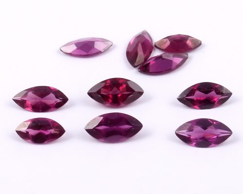 Rhodolite Garnet Cut Marquise size 5x2.5 MM (pack of 20 piece) | Natural Handmade loose Gemstone |Semi-Precious Gemstone Cut - Image 3