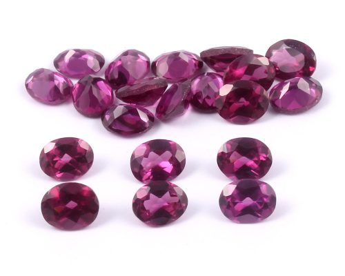 Rhodolite Garnet Cut Oval size 5x3 MM (pack of 20 piece) | Natural Handmade loose Gemstone | Semi-Precious Gemstone Cut - Image 3