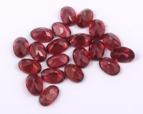 Mozambique Garnet Cut Oval size 7x5 MM (pack of 9 piece) | Natural Handmade loose Gemstone | Semi-Precious Gemstone Cut - Image 3