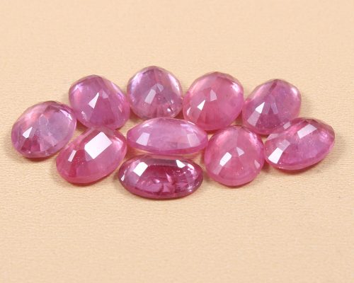 AAA Grade Pink Sapphire Oval Shape Loose Gemstone Cuts, Natural Pink Sapphire Loose Cut Stone, Pink Sapphire Gemstone Shape Cuts 6x4 MM 10Pc - Image 3