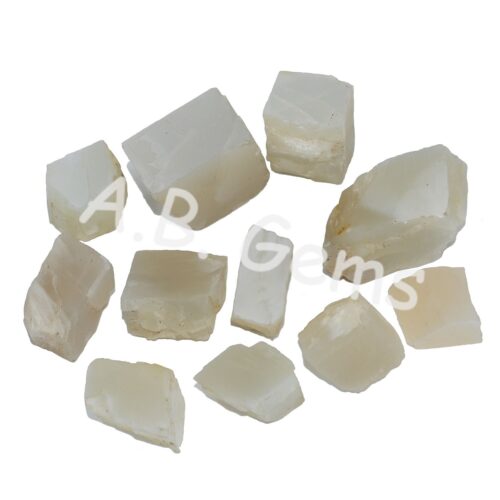 White Moonstone Rocks, Gemstone Raw Rough, Moonstone Rough, Gemstone And Jewelry Making, White Moonstone Raw Rough 250 Grams - Image 4