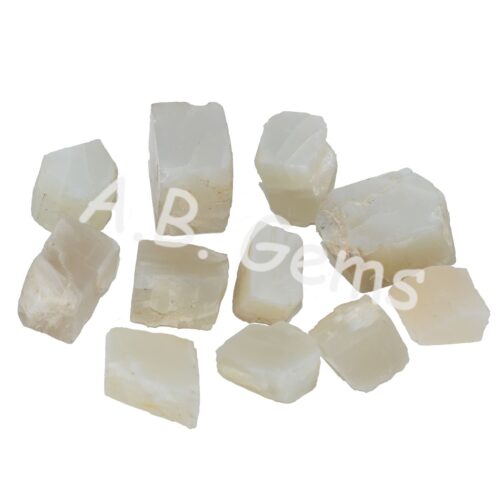 White Moonstone Rocks, Gemstone Raw Rough, Moonstone Rough, Gemstone And Jewelry Making, White Moonstone Raw Rough 250 Grams - Image 3